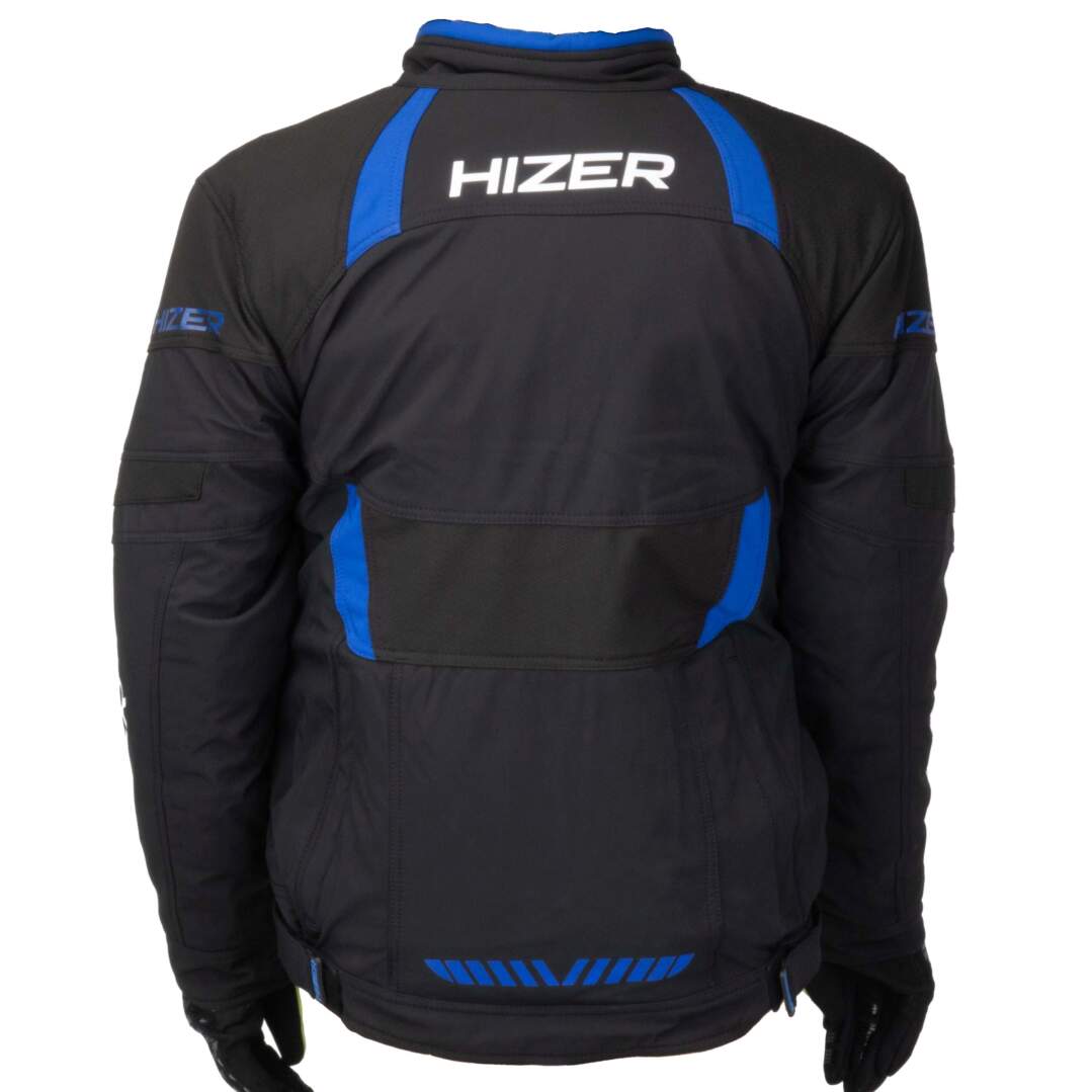 Куртка для снегохода HIZER №2 black-blue (текстиль) (L)