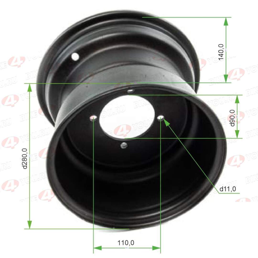 Обод передний 10"  ATV SHARK 200