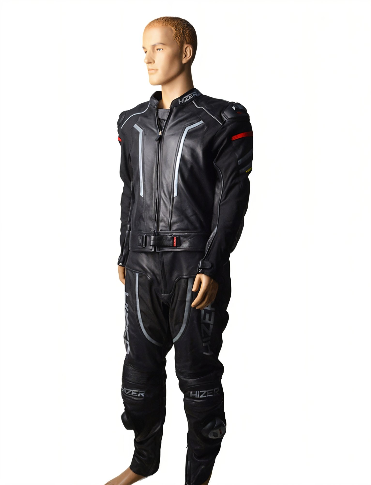 Комбинезон мотоциклетный (кожа) HIZER CE-1070 Gray (S)
